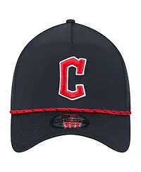 New Era Men's Navy Cleveland Guardians 39THIRTY A-Frame Perforated Flex Hat
