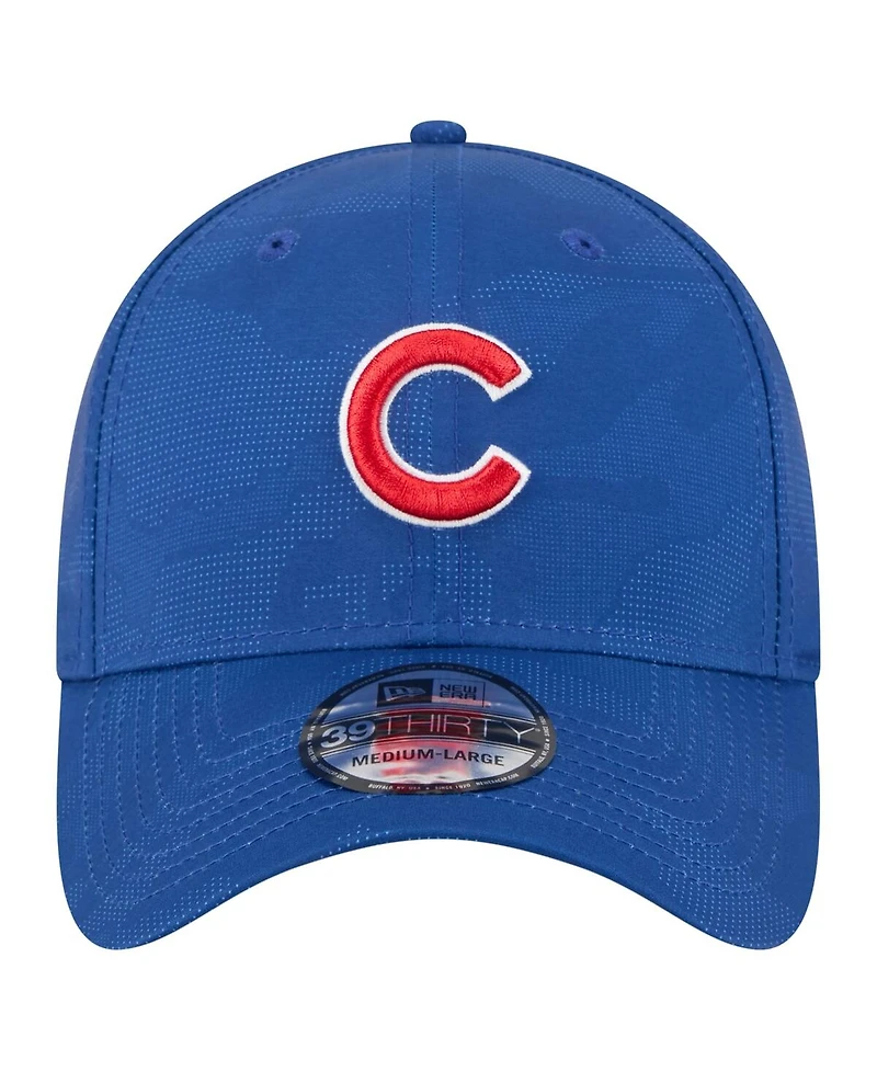 New Era Men's Royal Chicago Cubs Tonal Camo 39THIRTY Flex Hat