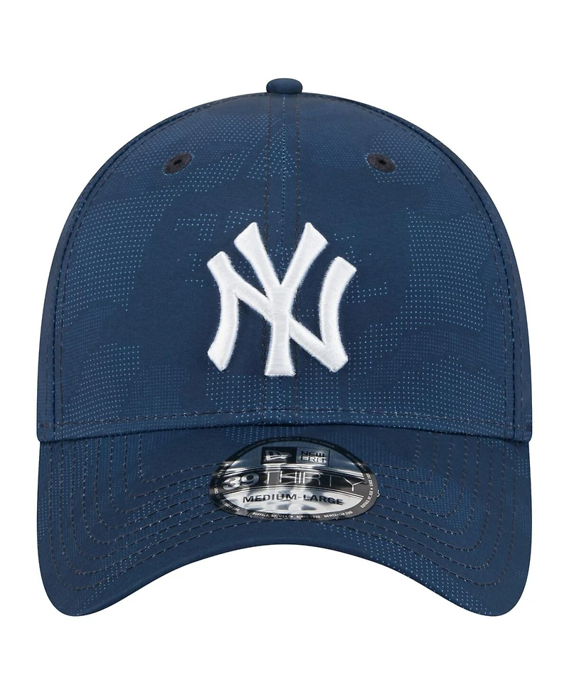 New Era Men's Navy York Yankees Tonal Camo 39THIRTY Flex Hat