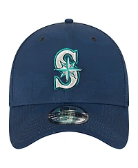 New Era Men's Navy Seattle Mariners Tonal Camo 39THIRTY Flex Hat