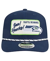 New Era Men's College Navy Seattle Seahawks Chant 9SEVENTY Stretch-Snap Hat