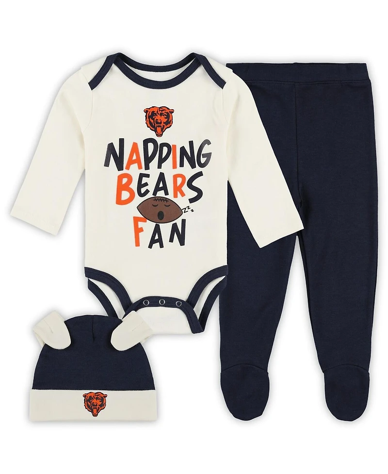 Outerstuff Baby Boys and Girls 3-Piece Chicago Bears Little Champ Set