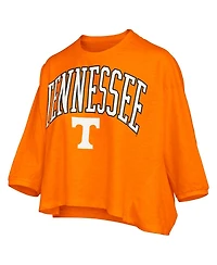 Pressbox Women's Tennessee Orange Volunteers Midi Arch Over Logo Oversized T-Shirt
