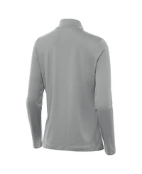 Antigua Women's Gray Ohio State Buckeyes Reprocess Quarter-Zip Sweatshirt