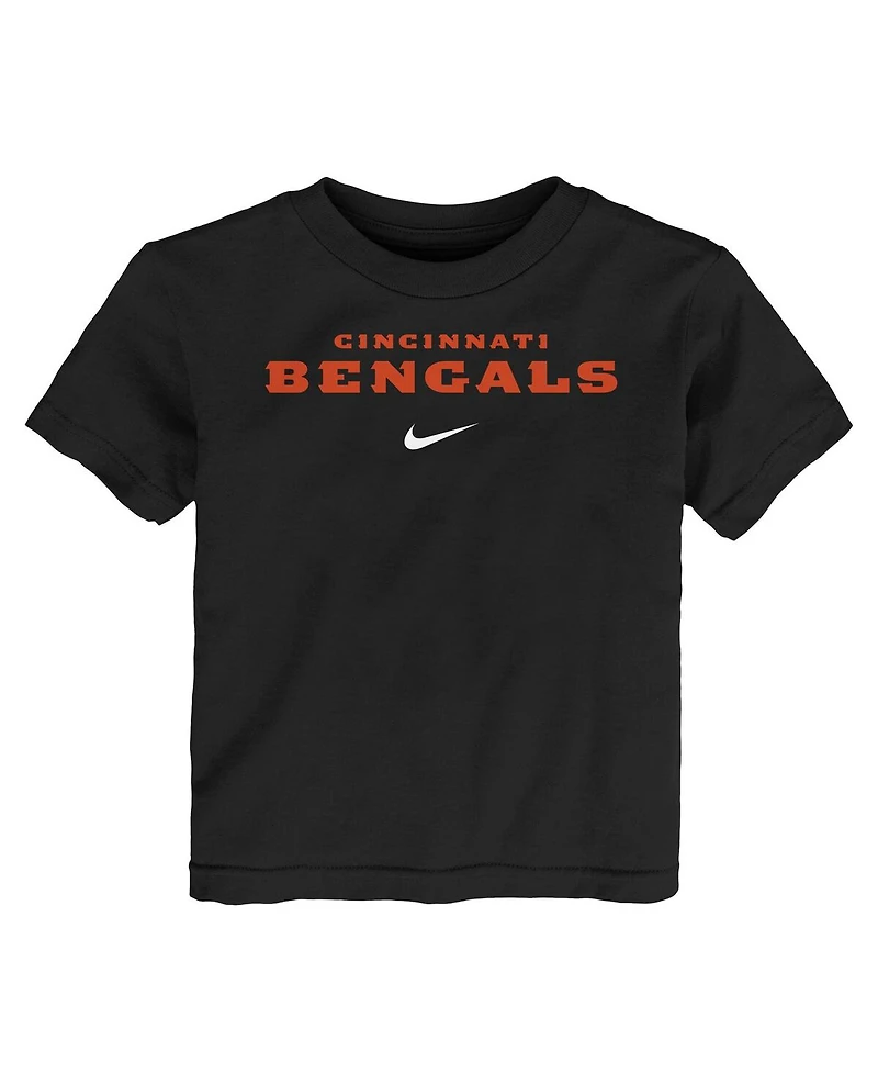 Nike Toddler Black Cincinnati Bengals Wordmark T-Shirt