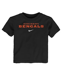 Nike Toddler Black Cincinnati Bengals Wordmark T-Shirt