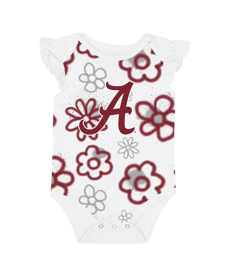 Outerstuff Baby Boys and Girls 2-Piece Crimson/White Alabama Crimson Tide Little Sunshine Bodysuit Set