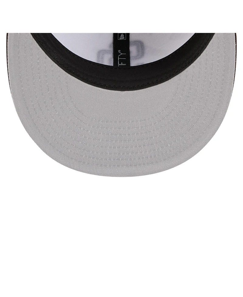 New Era Men's White/Brown San Diego Padres Repeat 59FIFTY Fitted Hat
