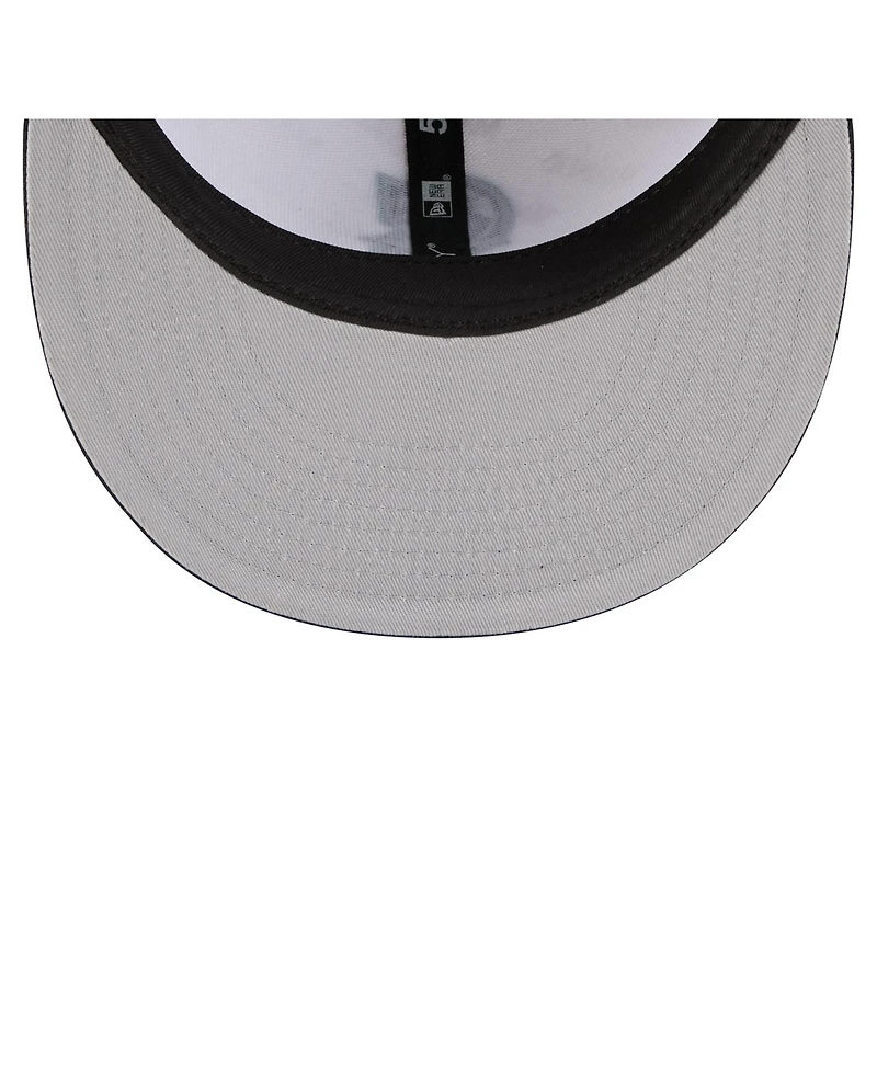 New Era Men's White/Navy Seattle Mariners Repeat 59FIFTY Fitted Hat