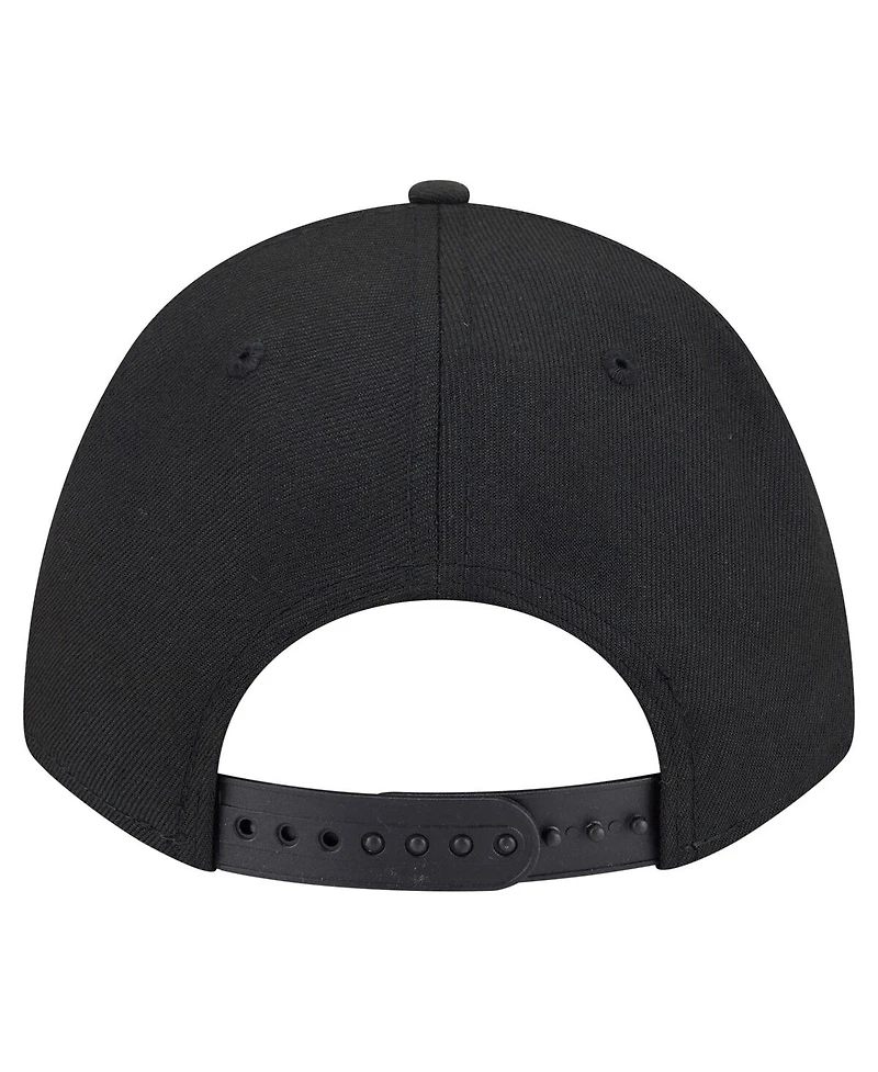 New Era Men's Black Jacksonville Jaguars Team Collection 9FORTY M-Crown A-Frame Adjustable Hat