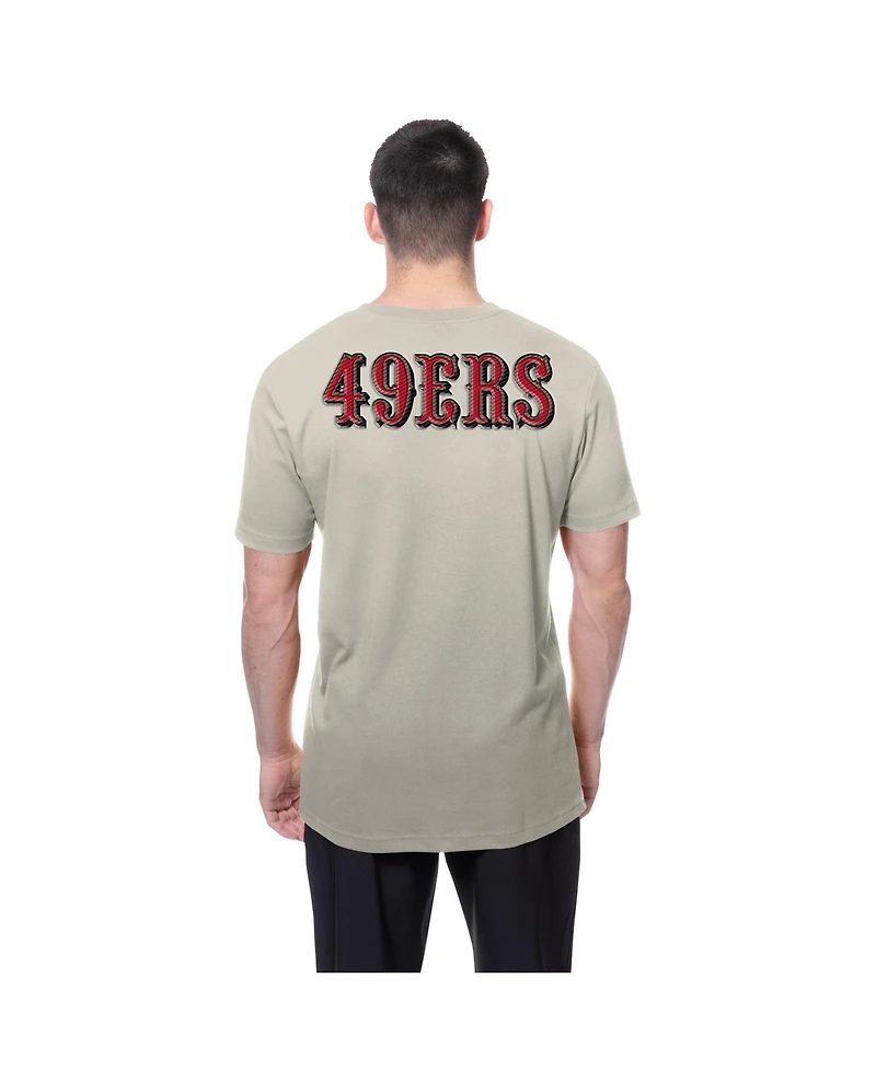 New Era Men's Light Beige San Francisco 49ers Multi Patch T-Shirt