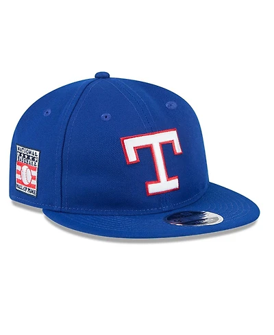 New Era Men's Royal Texas Rangers Baseball Hall of Fame Retro Crown 9FIFTY Adjustable Hat