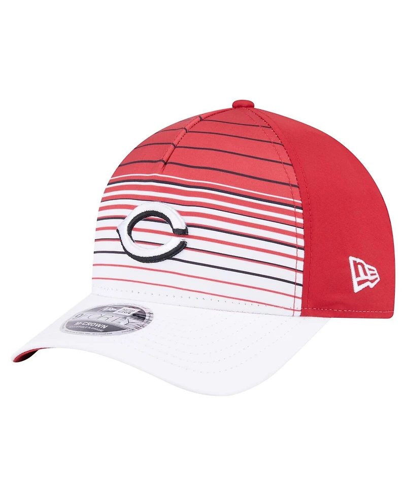 New Era Men's Red Cincinnati Reds Gradient 9FORTY M-Crown Adjustable Hat