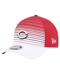 New Era Men's Red Cincinnati Reds Gradient 9FORTY M-Crown Adjustable Hat