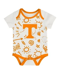 Outerstuff Baby Boys and Girls 3-Pack Tennessee Volunteers All Day Play Bodysuit Set