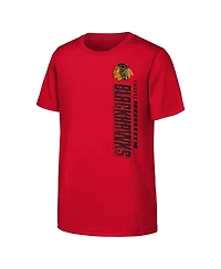 Outerstuff Big Boys and Girls Red Chicago Blackhawks Atmosphere T-Shirt