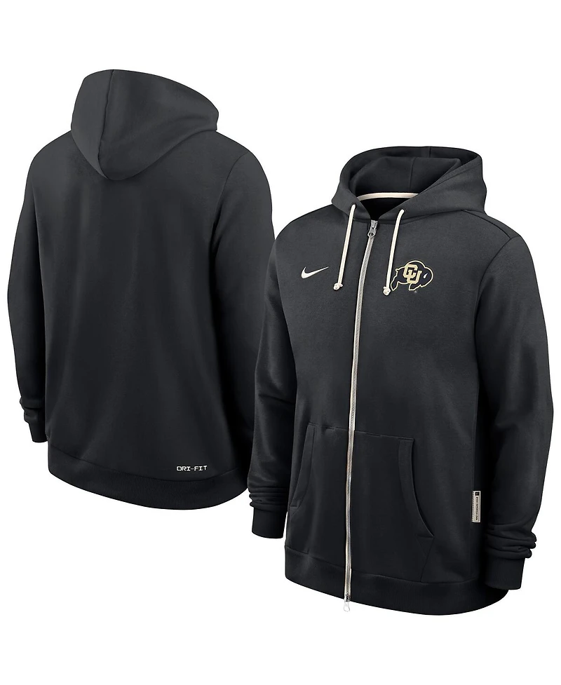 Nike Men's Black Colorado Buffaloes 2025 Sideline Performance Full-Zip Hoodie