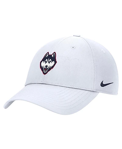 Nike Men's White UConn Huskies 2025 On-Field Club Performance Adjustable Hat