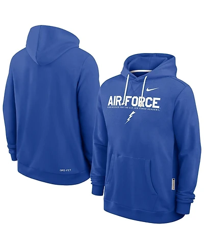Nike Men's Royal Air Force Falcons 2025 Sideline Performance Pullover Hoodie
