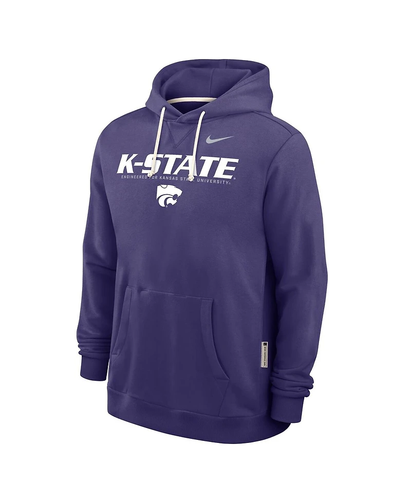 Nike Men's Purple Kansas State Wildcats 2025 Sideline Performance Pullover Hoodie
