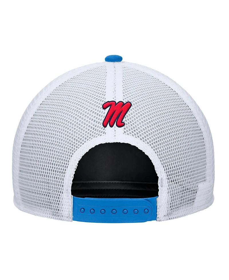 Nike Men's Powder Blue Ole Miss Rebels 2025 On-Field Rise Trucker Adjustable Hat