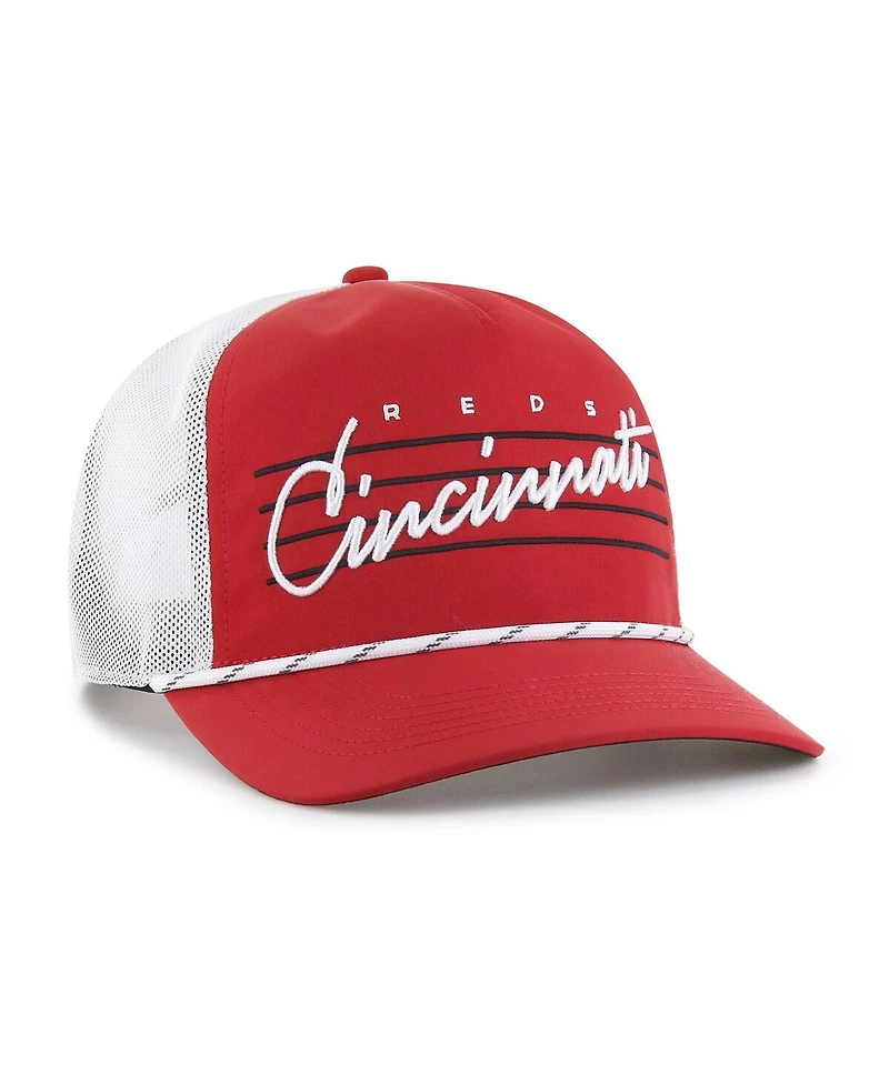 '47 Brand Men's Red Cincinnati Reds Brrr Downburst Mesh Hitch Adjustable Hat