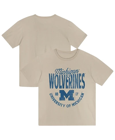 Outerstuff Toddler Tan Michigan Wolverines News Flash T-Shirt