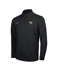 Nike Men's Black Wake Forest Demon Deacons Intensity Performance Quarter-Zip Pullover Sweatshirt