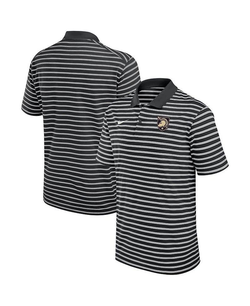 Nike Men's Black Army Black Knights Victory Stripe Performance Polo Shirt