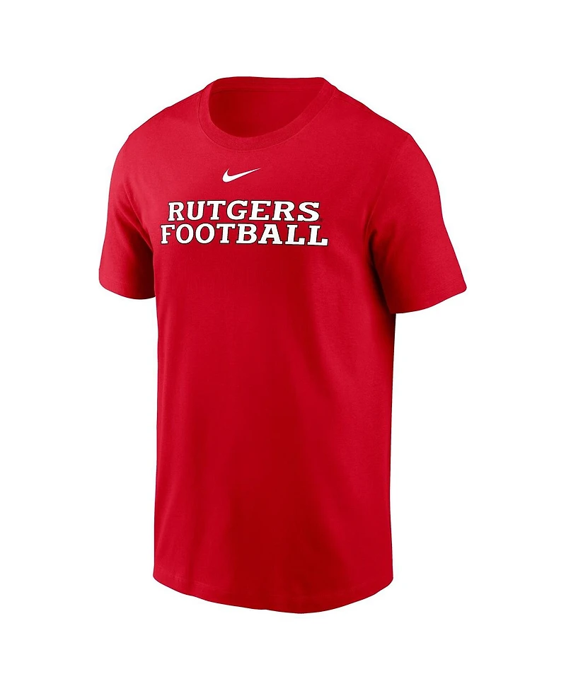 Nike Men's Scarlet Rutgers Knights Football Performance T-Shirt