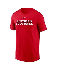 Nike Men's Scarlet Rutgers Knights Football Performance T-Shirt