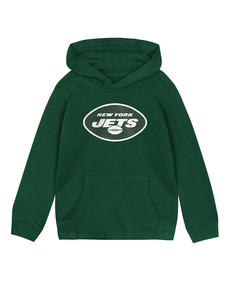 Outerstuff Toddler Green New York Jets Logo Pullover Hoodie