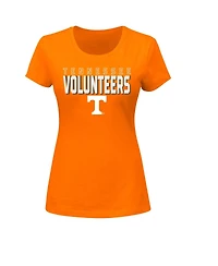 Fanatics Women's Tennessee Orange Volunteers Plus Lean Scoop Neck T-Shirt