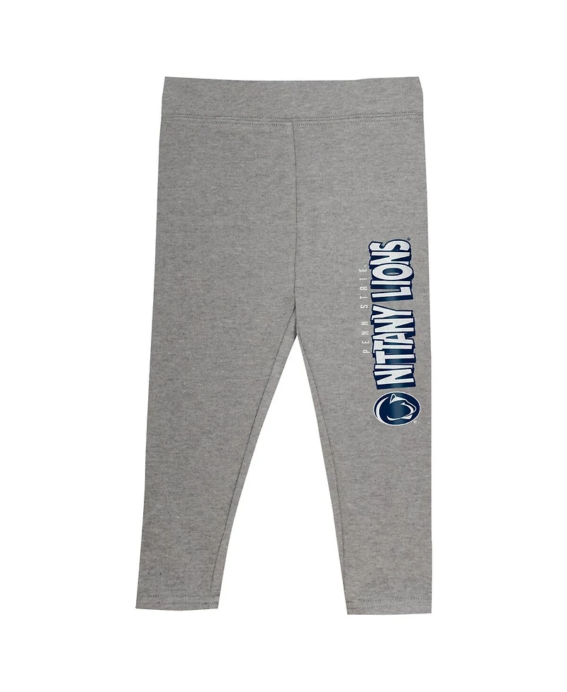 Outerstuff Girls Toddler 2-Piece Penn State Nittany Lions Clubhouse Pullover Hoodie and Legging Set