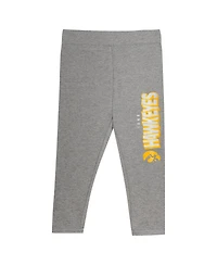 Outerstuff Girls Preschool 2-Piece Black Iowa Hawkeyes Clubhouse Pullover Hoodie and Legging Set