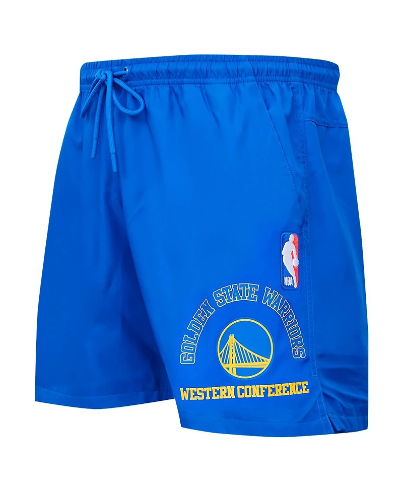 Pro Standard Men's Royal Golden State Warriors Area Code Shorts