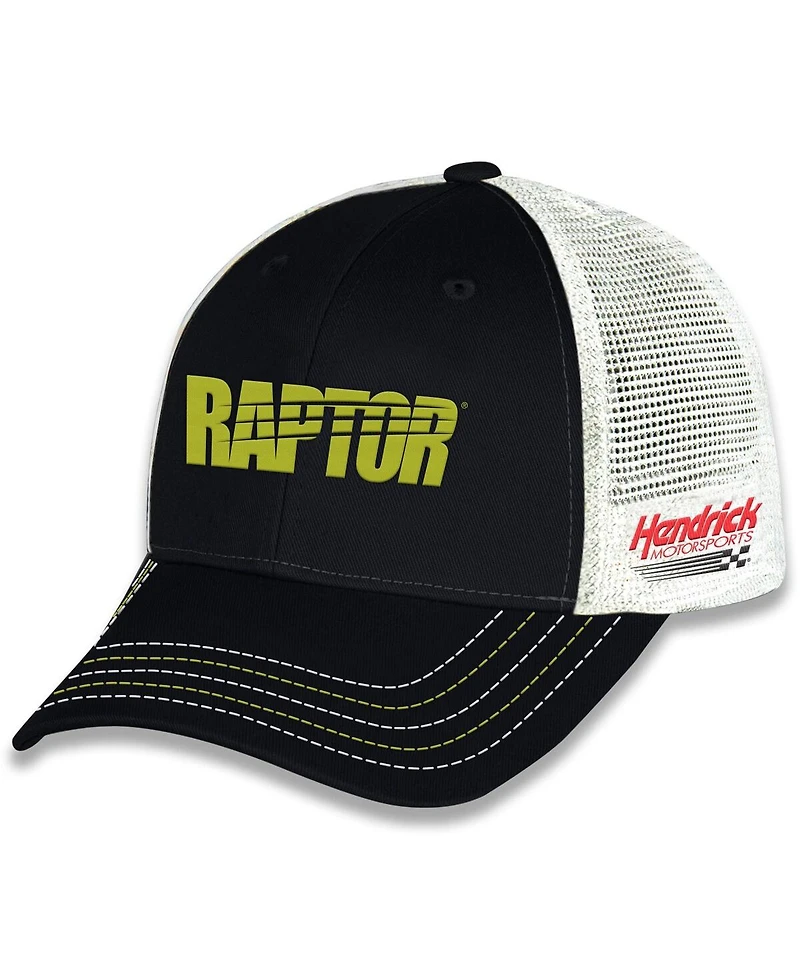 Checkered Flag Sports Men's and Women's Black William Byron Raptor Sponsor Trucker Adjustable Hat