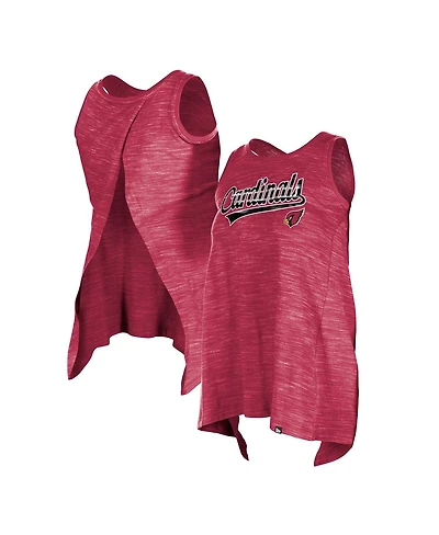 New Era Women's Cardinal Arizona Cardinals Space Dye Active Tank Top