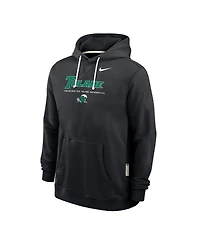 Nike Men's Black Tulane Green Wave 2025 Sideline Performance Pullover Hoodie
