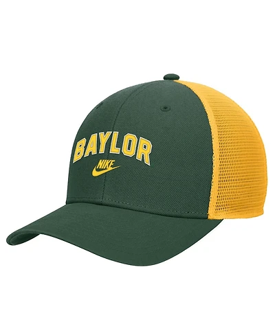 Nike Men's Green Baylor Bears Vintage Arch Rise Performance Trucker Adjustable Hat