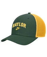 Nike Men's Green Baylor Bears Vintage Arch Rise Performance Trucker Adjustable Hat