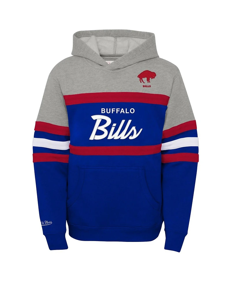 Mitchell & Ness Big Boys and Girls Royal Buffalo Bills Throwback Head Coach Pullover Hoodie