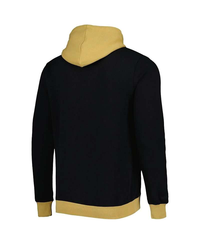 Mitchell & Ness Men's Black New Orleans Saints Big Face 5.0 Pullover Hoodie
