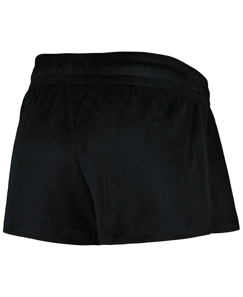 Concepts Sport Women's 2-Piece Black Charlotte Fc Intermission Top and Shorts Sleep Set