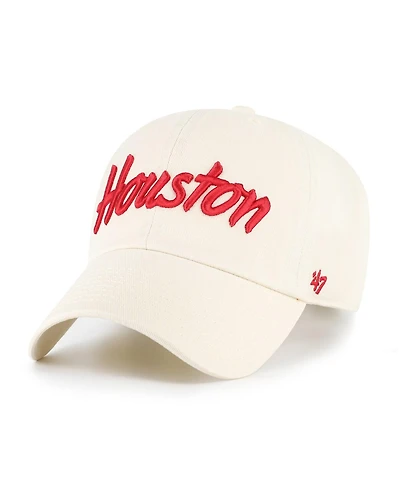 '47 Brand Men's Sand Houston Cougars Clean Up Adjustable Hat