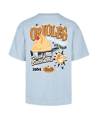 '47 Brand Men's Light Blue Baltimore Orioles Ice Cream Parlor Foundation T-Shirt