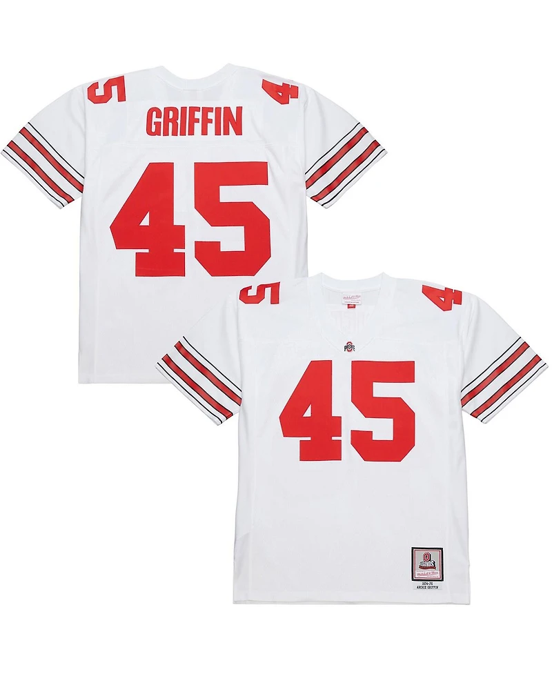 Mitchell & Ness Men's Archie Griffin White Ohio State Buckeyes 1975 College Vault Legacy Jersey