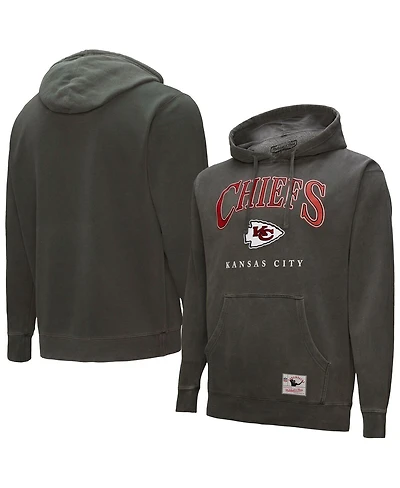 Mitchell & Ness Men's Gray Kansas City Chiefs Pullover Hoodie