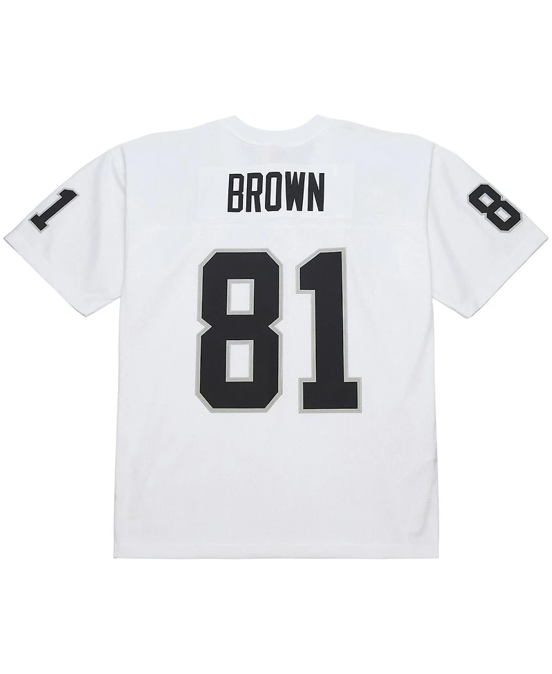 Mitchell & Ness Men's Tim Brown White Los Angeles Raiders 1994 Legacy Replica Jersey