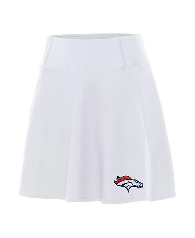 Antigua Women's White Denver Broncos Chip Skort